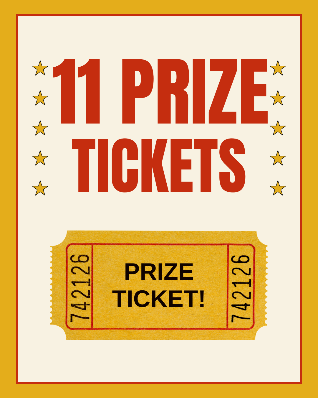 11 Prize Tickets
